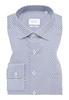 COMFORT FIT Hemd in blau bedruckt