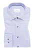 COMFORT FIT Hemd in blau bedruckt