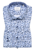 COMFORT FIT Hemd in blau bedruckt