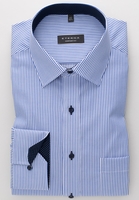 COMFORT FIT Hemd in blau gestreift