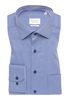 COMFORT FIT Hemd in blau strukturiert