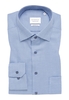 COMFORT FIT Hemd in blau strukturiert