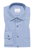 COMFORT FIT Hemd in blau strukturiert