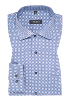 COMFORT FIT Hemd in blaugrau bedruckt