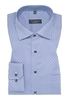 COMFORT FIT Hemd in blaugrau bedruckt