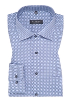 COMFORT FIT Hemd in blaugrau bedruckt