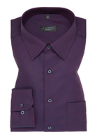 COMFORT FIT Hemd in bordeaux strukturiert