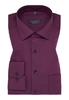 COMFORT FIT Hemd in bordeaux strukturiert