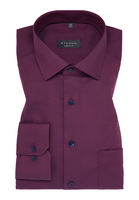 COMFORT FIT Hemd in bordeaux strukturiert