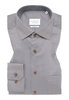 COMFORT FIT Hemd in braun bedruckt