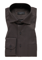 COMFORT FIT Hemd in chestnut unifarben