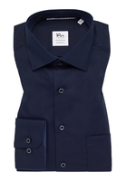 COMFORT FIT Hemd in dunkelblau unifarben