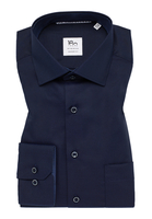 COMFORT FIT Hemd in dunkelblau unifarben