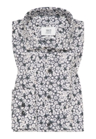COMFORT FIT Hemd in grau bedruckt