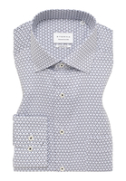 COMFORT FIT Hemd in grau bedruckt