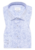 COMFORT FIT Hemd in hellblau bedruckt