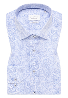 COMFORT FIT Hemd in hellblau bedruckt