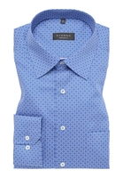 COMFORT FIT Hemd in hellblau bedruckt