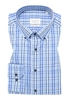 COMFORT FIT Hemd in hellblau kariert