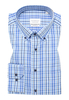 COMFORT FIT Hemd in hellblau kariert