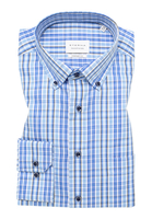 COMFORT FIT Hemd in hellblau kariert