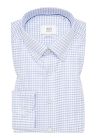 COMFORT FIT Hemd in himmelblau kariert