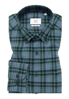 COMFORT FIT Hemd in jade kariert
