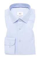 COMFORT FIT Hemd in mittelblau strukturiert