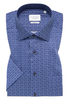 COMFORT FIT Hemd in navy bedruckt