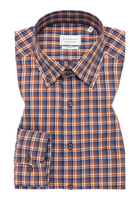 COMFORT FIT Hemd in orange kariert