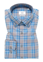 COMFORT FIT Hemd in rauchblau kariert