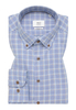 COMFORT FIT Hemd in rauchblau kariert