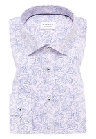 COMFORT FIT Hemd in rosa bedruckt