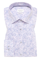 COMFORT FIT Hemd in rosa bedruckt