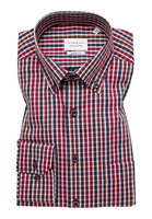 COMFORT FIT Hemd in rot kariert