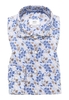 COMFORT FIT Hemd in royal blau bedruckt