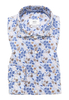 COMFORT FIT Hemd in royal blau bedruckt