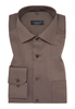 COMFORT FIT Hemd in taupe strukturiert