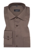 COMFORT FIT Hemd in taupe strukturiert