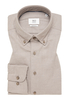 COMFORT FIT Hemd in taupe unifarben