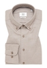 COMFORT FIT Hemd in taupe unifarben