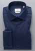 COMFORT FIT Luxury Shirt in dunkelblau unifarben