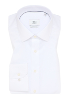 COMFORT FIT Luxury Shirt in weiß unifarben