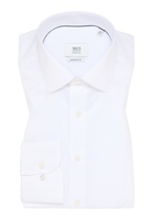 COMFORT FIT Luxury Shirt in weiß unifarben