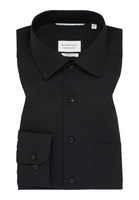 COMFORT FIT Original Shirt in schwarz unifarben