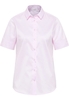 Cover Shirt Bluse in rosa unifarben