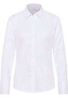 Cover Shirt Bluse in weiß unifarben
