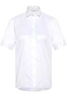 Cover Shirt Bluse in weiß unifarben