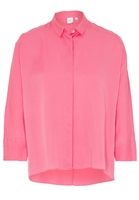 DREIVIERTELARM BLUSE 1863 BY ETERNA - PREMIUM TENCEL ROSE UNIFARBEN