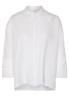 DREIVIERTELARM BLUSE 1863 BY ETERNA - PREMIUM WEISS UNIFARBEN
